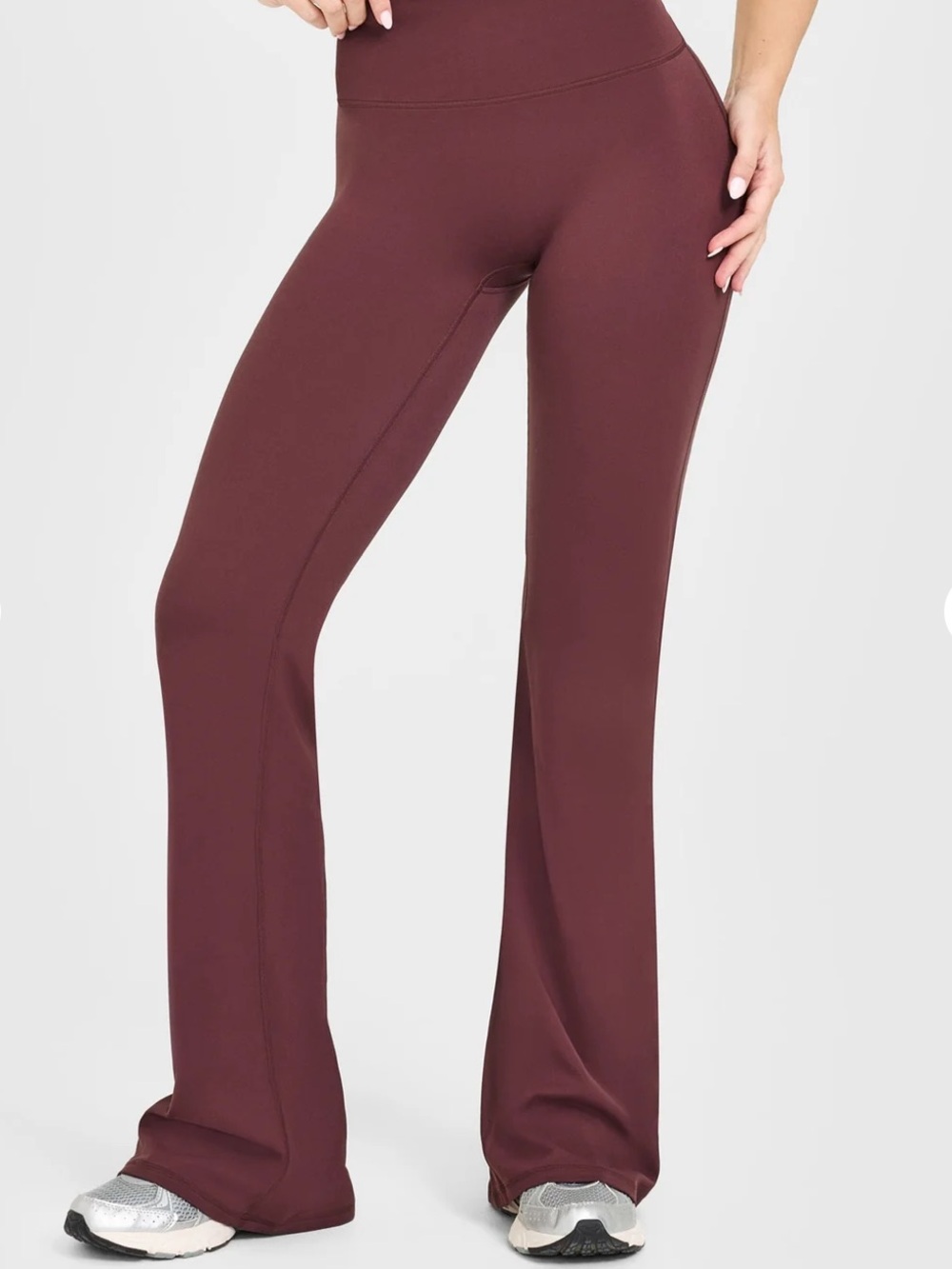 Oner Active - SoftMotion Flared Bottoms with White Logo (Velvet Mocha) - Picture 2 of 4